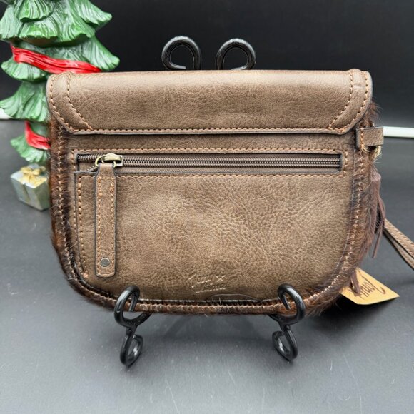 Tony Lama Western Brindle Cowhide Hair Wristlet - Picture 3 of 6